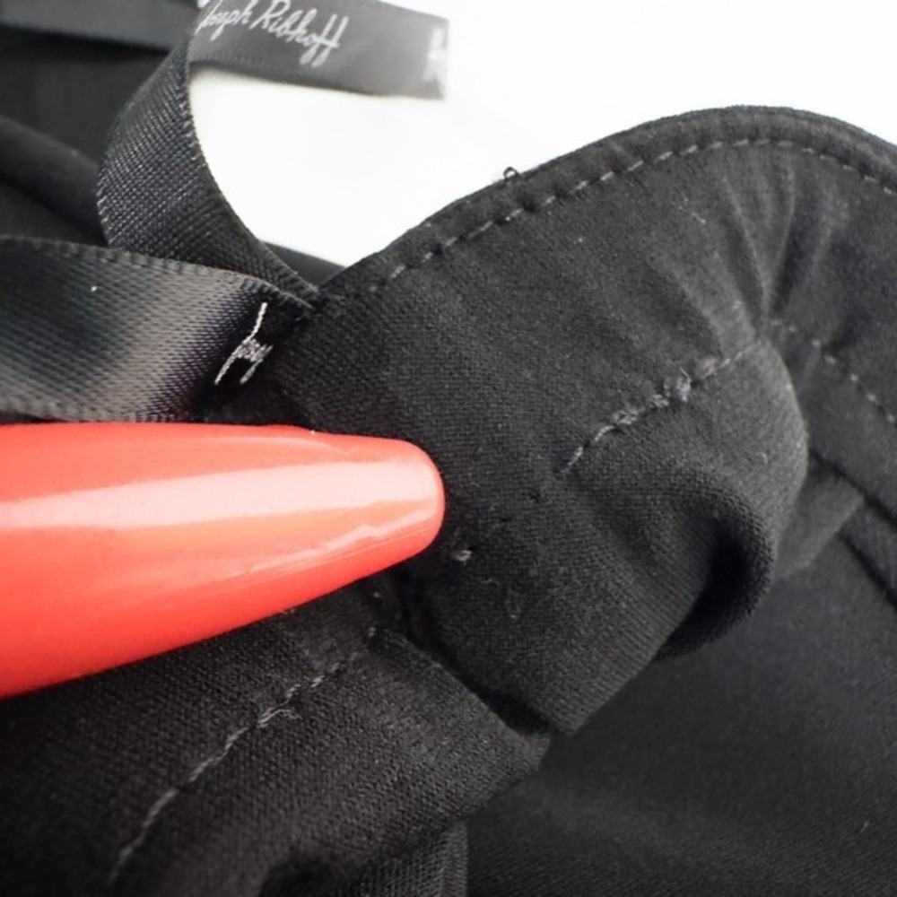 Vintage Joseph Ribkoff Layered Wide Leg Pull On‎ Stretch Knit Pants Size 6 Black - Picture 14 of 16